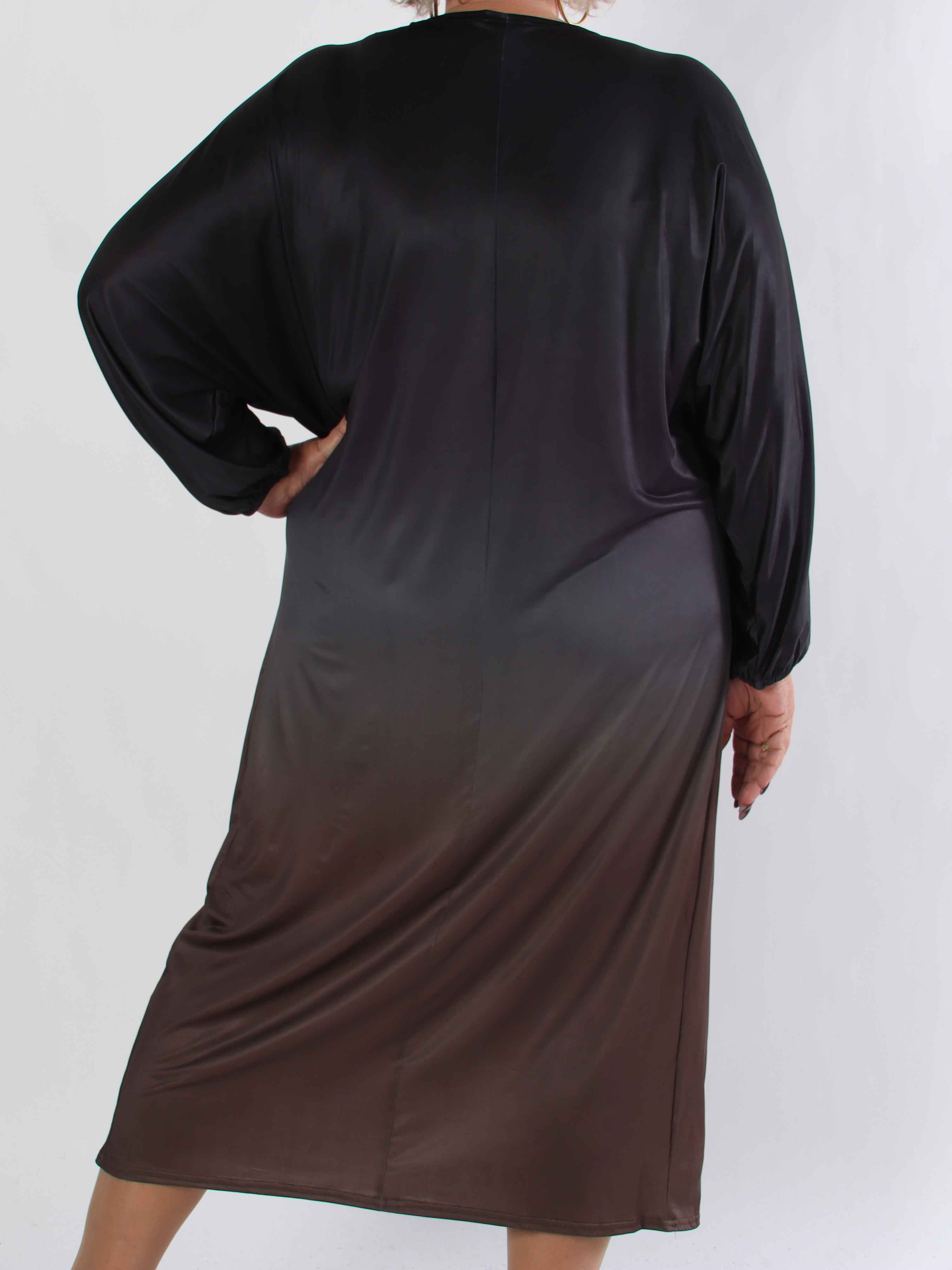 Ismene - Lang plus size tunikakjole i flere farvenuancer